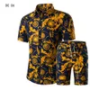 Męskie Designer Suit Drukowane Dorywczo Męskie Koszulka Krótki Rękaw Set Wiele Garnitury Trendy College Style Hight Quality Fashion Casual Odzież Zestawy