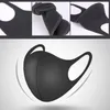 10000pcs singolo pacchetto designer maschera per la bocca nera Copertina per la bocca del respiratore PRIMATORE Mascheri di seta di ghiaccio riutilizzabili per la lavabile per la polvere per ADUL1909705