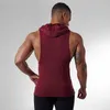 Erkek Spor Giysileri Yelek Kolsuz Yelek Yaz Pamuk Erkek Tank Tops Spor Salonları Giyim Vücut Geliştirme Ateş Egzersiz Fitness Tank Tops