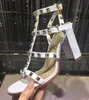 Nuevo 2019 zapatos de marca de estilo europeo de alta calidad de cuero importado sandalsdesigner femenino tiene etiqueta zapatillas de moda femenina tacones altos