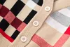 Childrens 니트 카디건 2019 가을 소년 영국 스타일 클래식 격자 무늬 스웨터 유아 v 넥 면화 신사 스웨터 251f