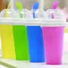 Easy DIY Smoothie Cup Avec Straw Magic Smoothie Maker Travel Camp Portable Silicone Smoothie Cup Sable Ice Cream Slush Maker KKA7843