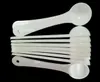 Lavado 1G Profesional de plástico 1 gramo cucharadas de cucharas para el alimento de leche en polvo Medcine blanco de medición de cucharas