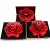 Kreative faltbarer Rose Ring Box Romantische klassische Frauen-Schmuck Ringe-Speicher-Fall Valentinstag Kleine Geschenkbox Home Decor TTA695-1