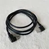 90 Derece Sağ açılı yazıcı bağlantı noktasına sol açıya USB Bir Adaptör Erkek - Erkek Veri Aktarımı Uzantı Güç Kablosu Siyah 1.5m