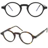 Runda Optiska Glasögon Märke Glasögon Ramar Män Kvinnor Mode Vintage Plank Spectacle Frame Small Myopia Glasögon Eyewear