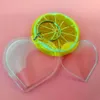 50 Pcs Heart Shaped Diy Acrylic Blank Picture Frame Keychains Transparent Blank Insert Photo Keychains Pendant Key Ring Jewelry Accessories