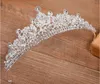 Neue Gold Silber Bling Hochzeit Tiara Braut Krone Luxus Kristall Kopfschmuck Elegante Braut Haarband Party Mädchen Prom Königin Quinceanera Tiara