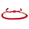 19 colores budista tibetano amor amuleto de la suerte pulseras tibetanas brazaletes para Mujeres Hombres pulsera de Buda de cuerda de nudos hechos a mano