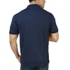 Casual mens polo camisa sólida camisa sólida para homens golfe de manga curta tops Tees Treinning exercício jerseys caminhadas camisas