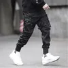 Męskie Joggers Spodnie Czarne Spodnie Sweaty Streetwear Dance Sports Sports Casual Casual Sznurek Hip Hop Odzież1