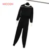 2019 Women Knitted Sweaters Pants 2pcs Track Suits Women Casual Knitted Trousers+Jumper Tops Clothing Sets Vestidos Female Wear