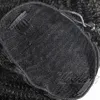 Brasilianska 4c Afro Kinky Hair Ponytails 120g Horsetail Natural Black Virgin Elastic Band Drawstring Human Hair Curly Pony Vail Hair Extensions
