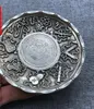 Antiek Diverse koperen platen Koper Brons Zilver Zilver Groot hoofd Guangxu Yuanbao Silver Dollar Eight Treasure Koperplaat2476590