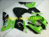 川崎忍者ZX10R 04 05 ZX 10R 2005 ABSプラスチックグリーンブラックフェアリングセット+ギフトKM13のためのカスタムオートバイフェアリングキット