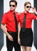 AirLine Capitano Hostess Abiti standard Studente Uniforme Hotel KTV Bar Cameriere Abbigliamento da lavoro Occupazione Cosplay Manica corta Abbigliamento estivo