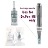 박사 펜 M8 마이크로 바늘 카트리지 전기 Dermapen Bayonet 11 16 36 42 문신 미세 Microneed 팁 Derma 스탬프 안티 여드름 스트레치 마크