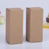 100pcs Beyaz Siyah Kraft Kağıt Kutusu için DIY Paket Ruj Parfümü Uçucu Yağ Şişesi Kutusu Hediye Ambalaj Kutuları 5802090