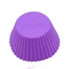 8 colori 3 pollici silicone fodere per cupcake stampi per muffin custodie forma rotonda tazza torta stampo SGS teglie per dolci bakeware strumenti per pasticceria VT1353