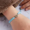 Réglable À La Main Amour Tortue Hibou Dauphin Pendentif Souhait Bleu Corde Tressé Animal Charme Bracelet Papier Carte Chaude Bijoux Cadeaux