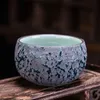 Retro Coarse Pottery Tea Cup Glaze Ceramic Teacup Teaware 130 ml Tea Bowl Porslin Kaffe Mugg Drinkware Water