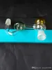 Accessoires de bangs en verre de pot brûlant de bouche de gourde ﾠ, pipes à fumer en verre colorées mini pipes à main multicolores meilleure cuillère en verre