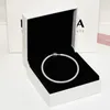 Bracciale in maglia intrecciata in argento sterling Regalo per ragazze da donna con scatola originale per set di braccialetti Pandora in argento 925