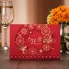 (30 pezzi/lotto) Card di invito di nozze rosse cinese tradizionale all'estero Laser Cut Butterfly Matrimonio degli ospiti Inviti CX017