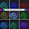 RGB Spiral Hole LED Wall Lights Effect Lamp With Remote Controller Colorful For Party Bar Lobby KTV Home Decoration