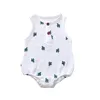 Pagliaccetto per neonato in 5 colori con bottoni Tuta estiva Cherry Cactus Stampato per bambina Principessa Onesies Tuta per vestiti2133756