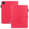 Housse de tablette en cuir gaufré papillon pour iPad Air Pro 11 9.7 Mini 1/2/3/4/5 Samsung Galaxy Tab A T860 Étui de protection avec emplacements pour cartes multiples