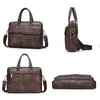 SHUJIN Retro Mannen PU Leer Zwarte Aktetas Business Mannen Handtassen Mannelijke Vintage Schouder Messenger Bag Grote Laptop Handbags1219K