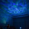 Ocean Wave Projector LED Light Light Wbudowany odtwarzacz muzyki Pilot Control 7 Light Cosmos Star Luminaria for Kid Bedroom291f