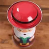 Kerst Candy Tin Box Merry Xmas Santa Claus Snowman Patroon Snack Candy Opbergdozen Kinderen Sweets Gift Happy Nieuwjaar Huisdecoratie