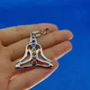 7 Chakra Stones Reiki Point albero della vita ciondolo ciondoli con ciondolo gioielli per collana fai da te e nave di goccia sabbiosa