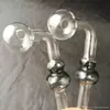 Der Kürbis gebogene Topf Großhandel Glas Shisha, Glas Wasserpfeife Fittings, kostenloser Versand