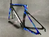 Envasados ​​para la venta T1000 3K cuadros de carretera de carbono brillante azul del camuflaje MCipollini NK1K, Cipollini carbono manillar de una silla envío libre