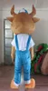 2019 de alta qualidade deluxe vaca trajes da mascote tema animado marrom gado cospaly mascote dos desenhos animados personagem halloween carnaval festa traje