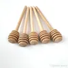 15 cm roerder houten honing lepel stick voor honingpot lange handgreep mengstok honing dipper feestvoorraad 600 pc's