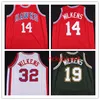 Koszulki z koszykówki College Vintage St. Louis Lenny 14 Wilkens Shortback Jerseys Red White Mesh Hafted Hafdery Custom