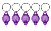 200 st nyckelringar ficklampor 395-410nm Purple UV LED Money Detector Light Protecable Light Keychains Car Key Accessories Whole305Q