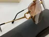 Rimless Square 선글라스 0936 Goldgrey Shaded 63mm Occhiali da Sole Men Pilot Sunglasses New와 Box1863922