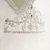 New Lindo Espumante Casamento De Prata Diamante Pageant Tiaras Hairband Cristal Coroas De Noiva Para Noivas de Alta Qualidade Headpiece Jóias Cabelo