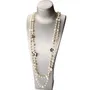 Högkvalitativa Kvinnor Långt Pendants Layered Pearl Necklace Collares de MODA Nummer 5 Flower Party Smycken GD290