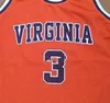 Jeff Lamp #3 Virginia Cavaliers College Retro koszulka do koszykówki Męskie szyte niestandardowe koszulki z dowolną nazwą