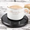 110V Electric USB Tray Coffee Tea Drink Warmer Cup Glass Heater Beverage Mug Pad Black6311490