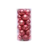 Julkula set julgran färgglada hängande boll dekorationer 24pcs diy xmas träd hängande xmas elektroplätering boll gåva