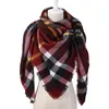 FashWinter Scarf Fashion Women Scarf shawls Luxury Plaid Cashmere Scarves Women Triangle Bandage Bufanda scarf wraps Wholesale 140*140*190CM