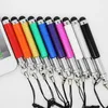 Universal Retractable Capacitive Mini Stylus Touch Screen Pen with Dust Plug for Tablet PC Smart Phone 100pcs