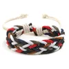 Coppia colorata Bracciale in corda intrecciata a mano Multicolor Linea di cera Bracciali Bracciali regolabili Braccialetti vintage bohémien Amicizia Gioielli regalo